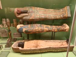 Múmias egípcias no Museu Nacional